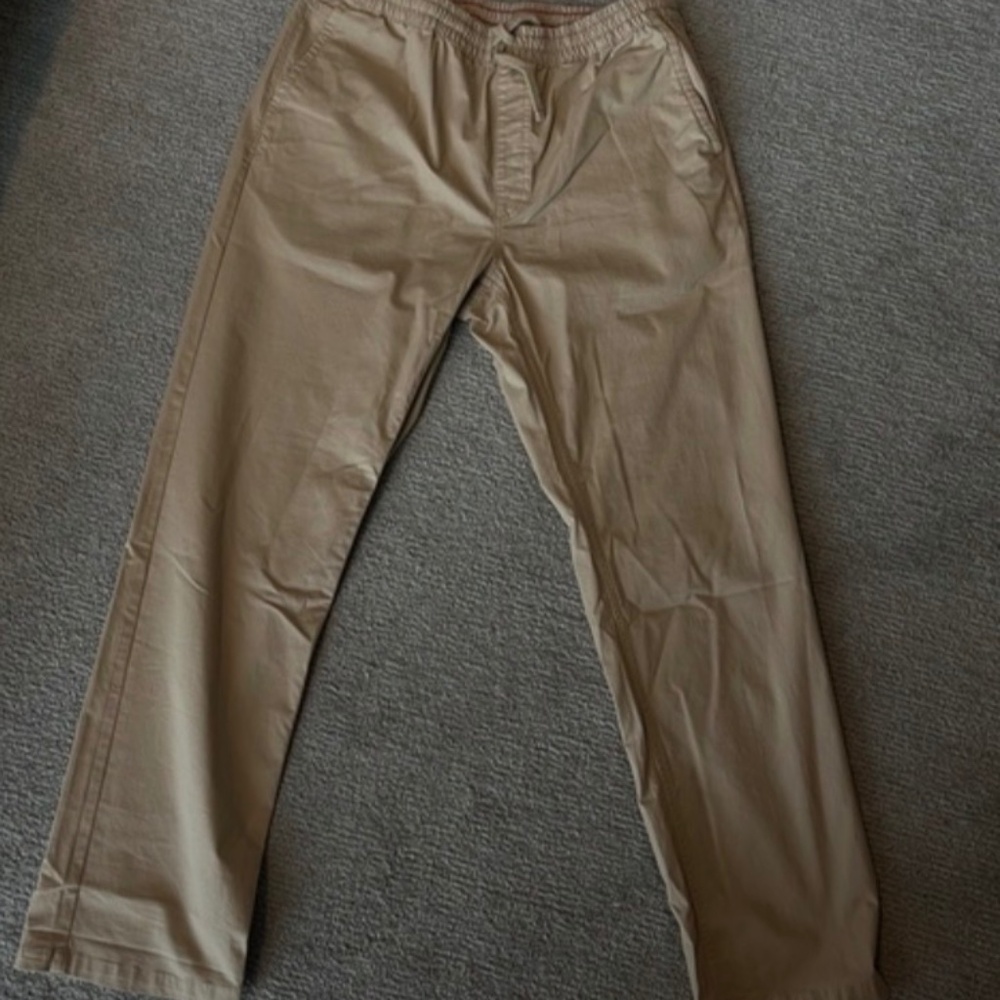 Vans Drawstring Chino Pants in Khaki